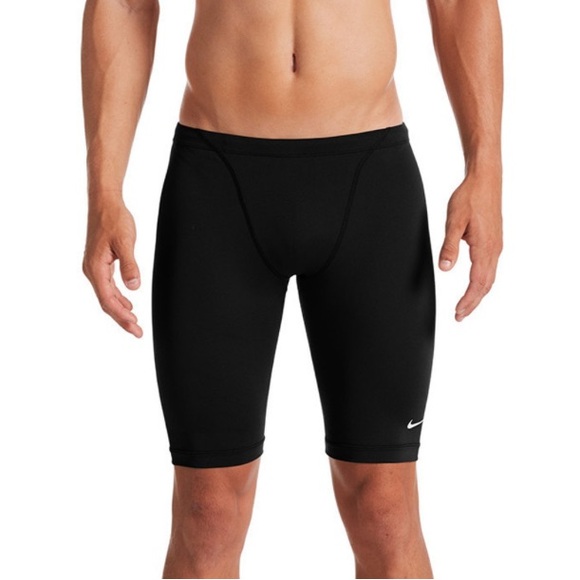 NWT Nike Men's HydraStrong Vex Black Jammer Swimsuit size 24 - Picture 1 of 4